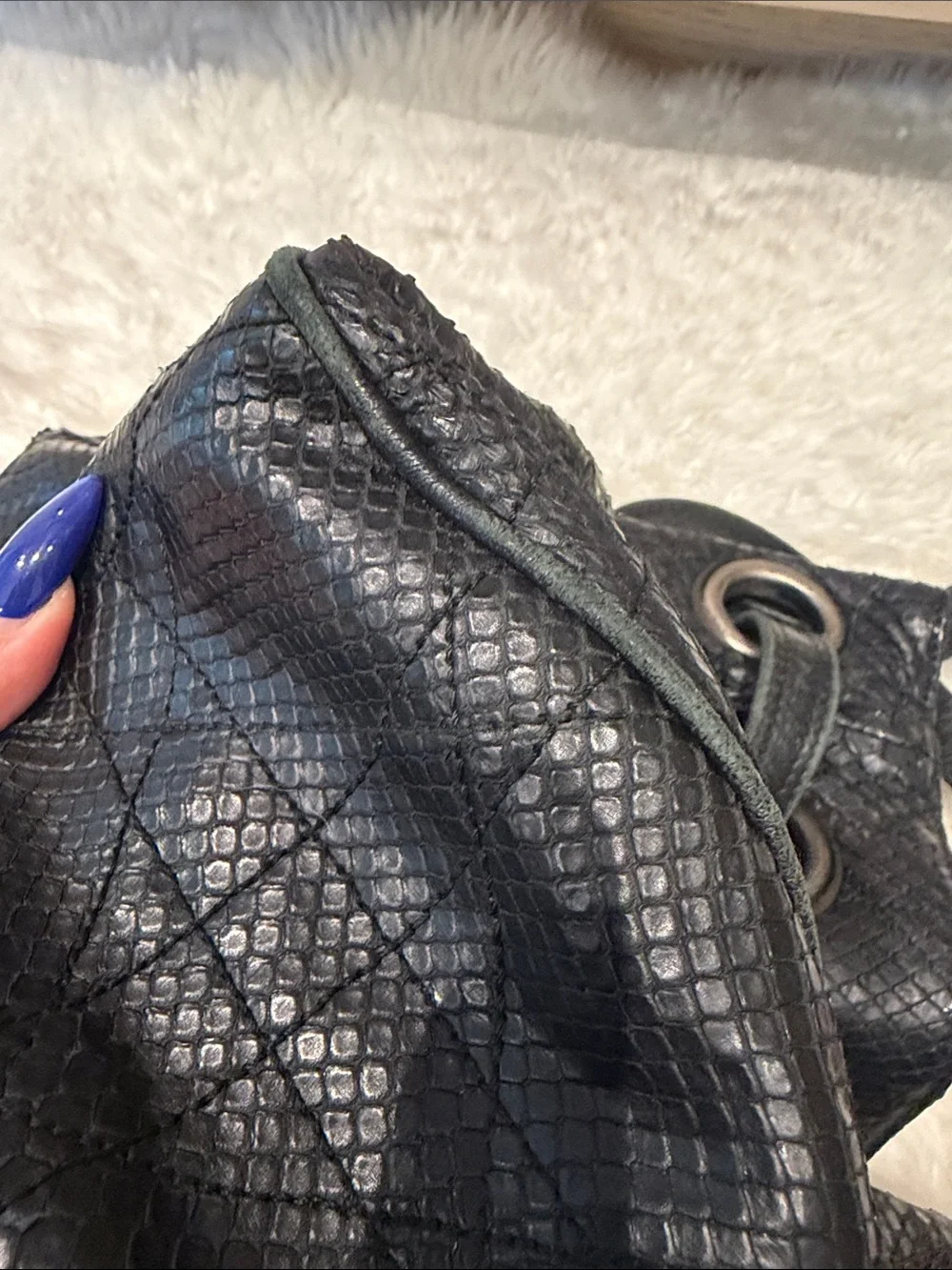Dior Limited Edition Cannage Python Bag